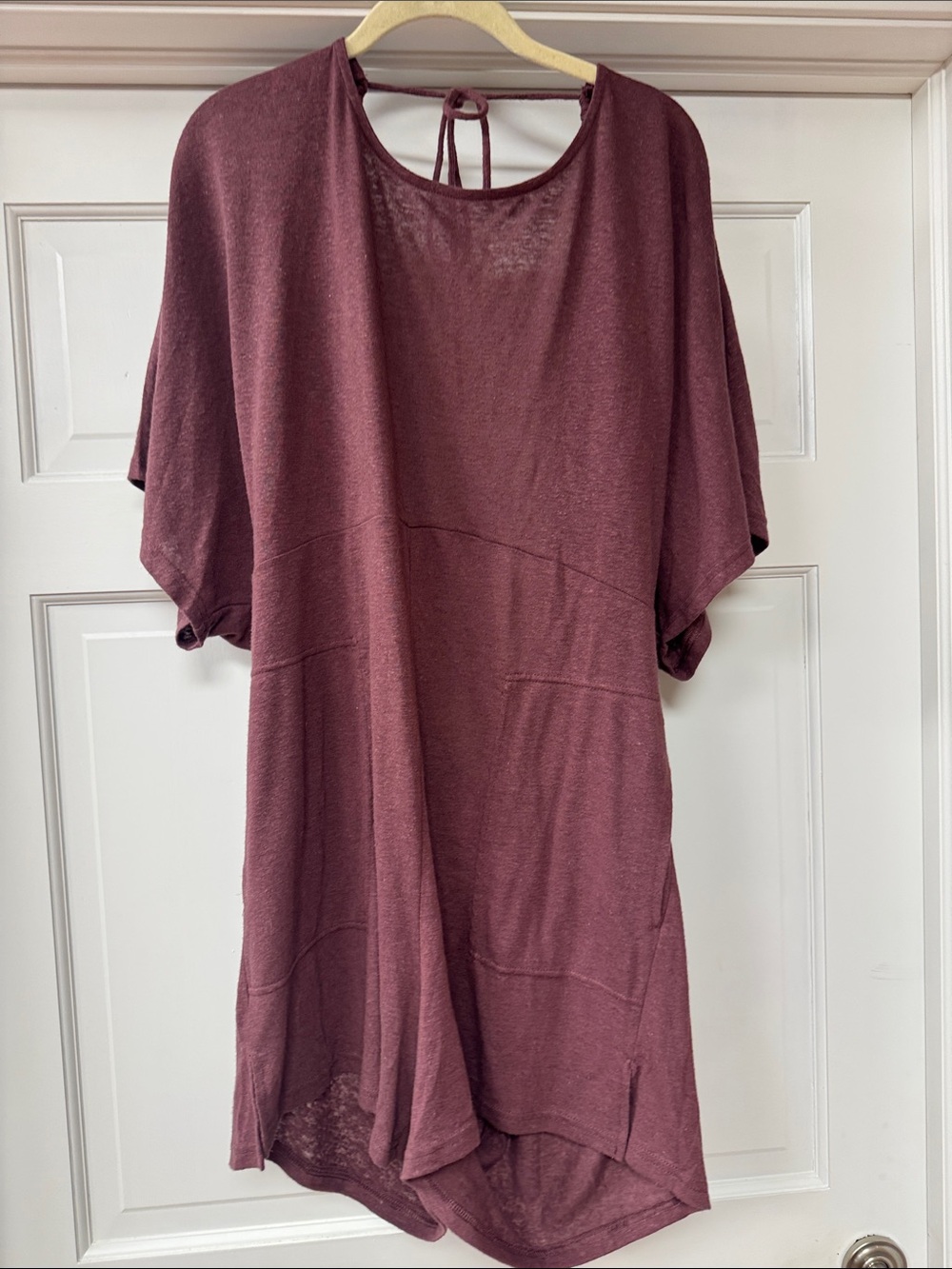 NWT free people Tie-Back Short Sleeve romper